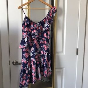 Floral Asymmetrical Dress